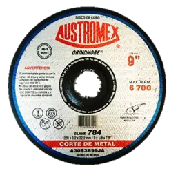Disco 784 para corte de metal 9”