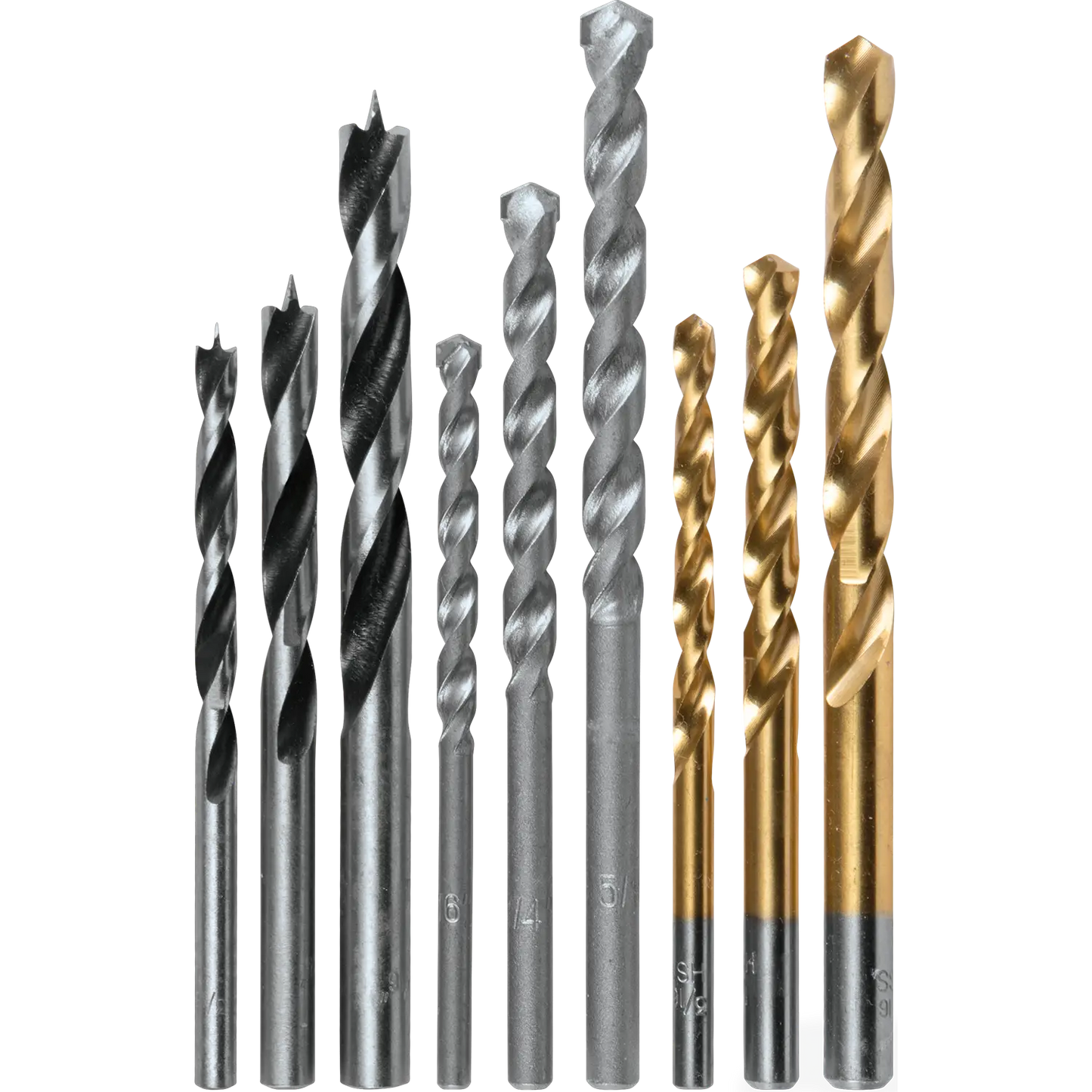 Juego de Brocas Concreto,Metal,Madera (9 piezas) D-16449 Makita