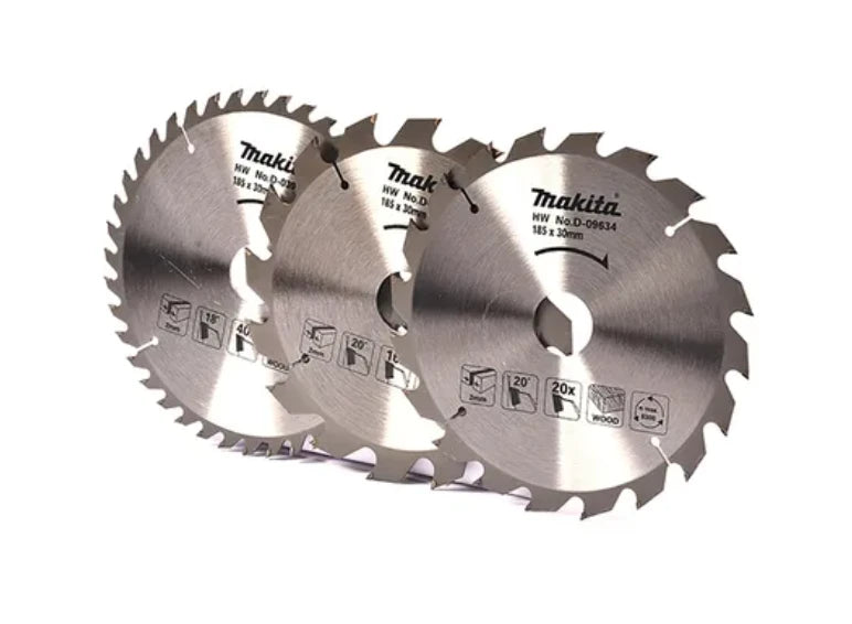 Estuche con 3 Discos de Corte para Madera con Reductor D-44769 Makita