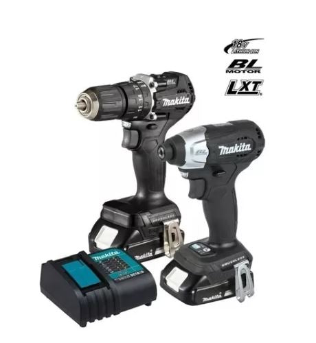 Kit Rotomartillo DHP487 y Atornillador ImpDTD157 c/2 Baterías y Cargador 18V DLX2414X7B Makita