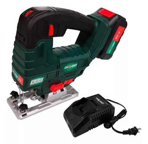 Sierra Caladora Inalámbrica OAKSC-3300 C/Cargador y 2 Baterías 3300 rpm 0-45°mm 20V Oakland