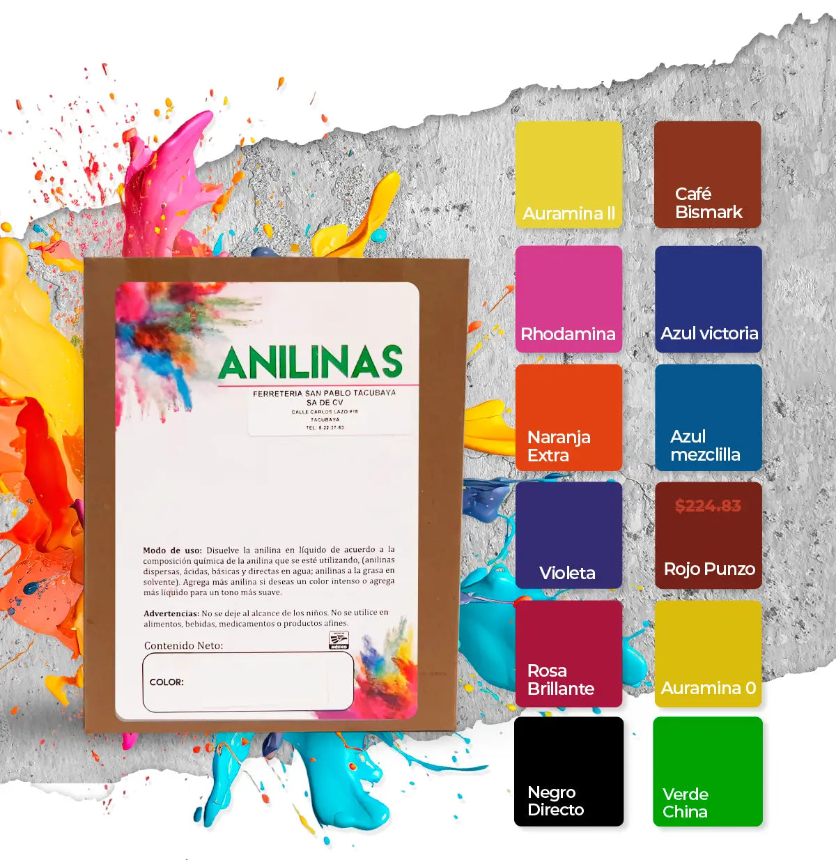 Caja de Anilinas 1KG