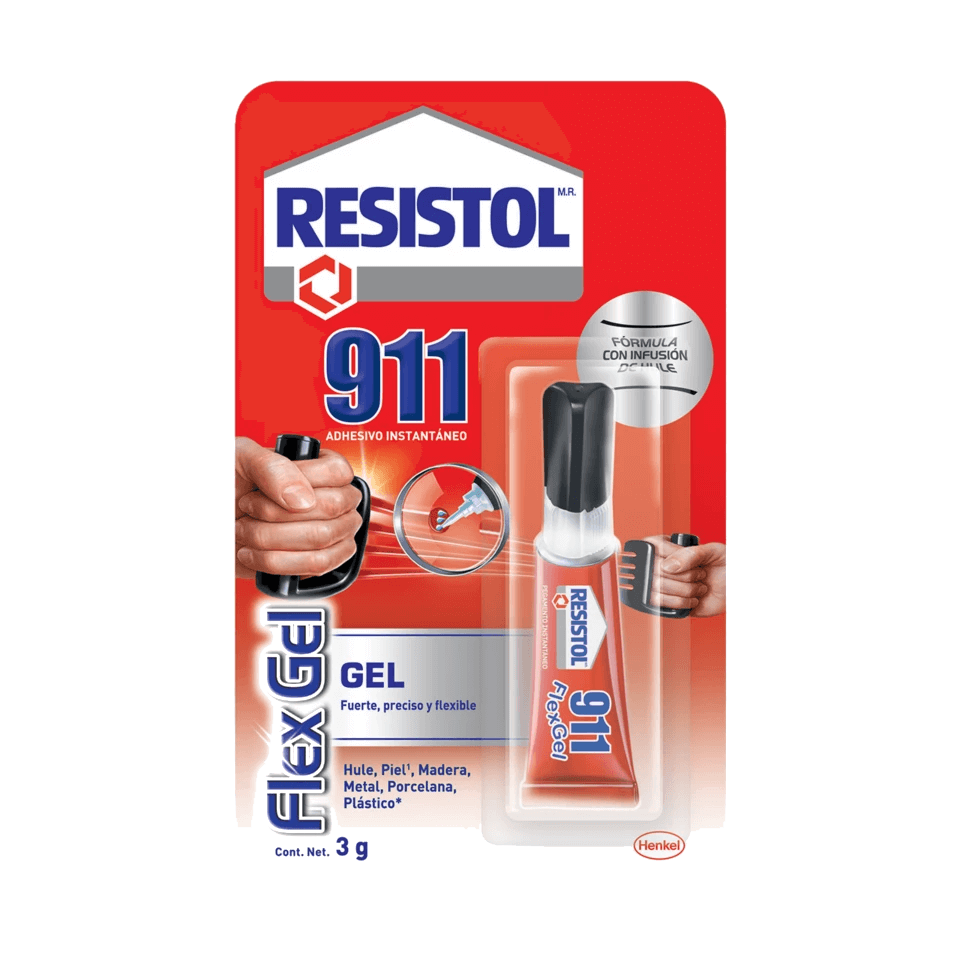 Resistol 911 Flex Gel Pegamento Instantáneo 3gr