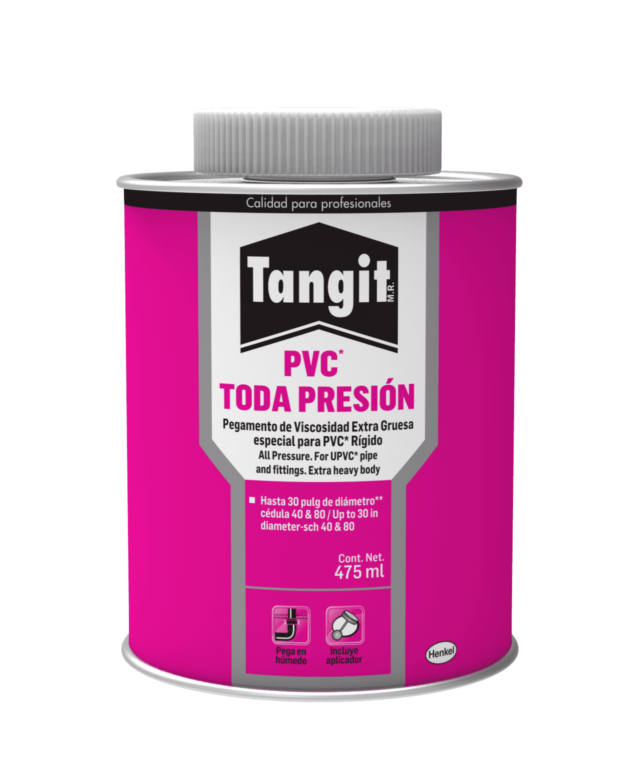 Tangit PVC Toda Presión Pegamento Adhesivo para Tuberías 475ml