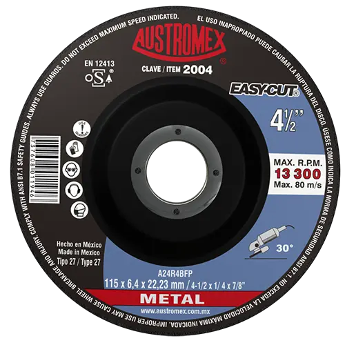 Disco 2004 para desbaste de metal 4 – 1/2”