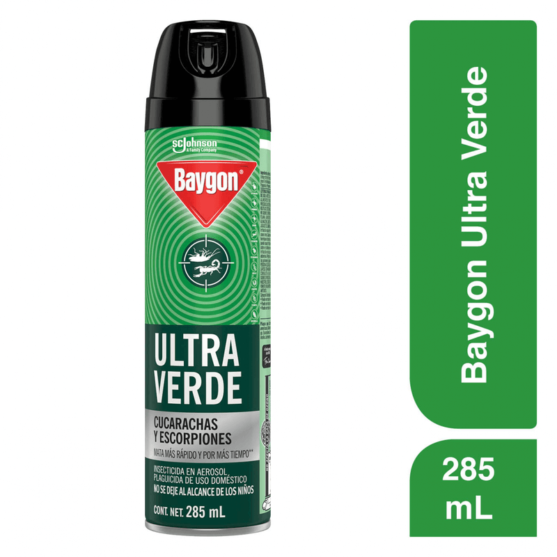 Insecticida Baygon Ultra Verde en Aerosol