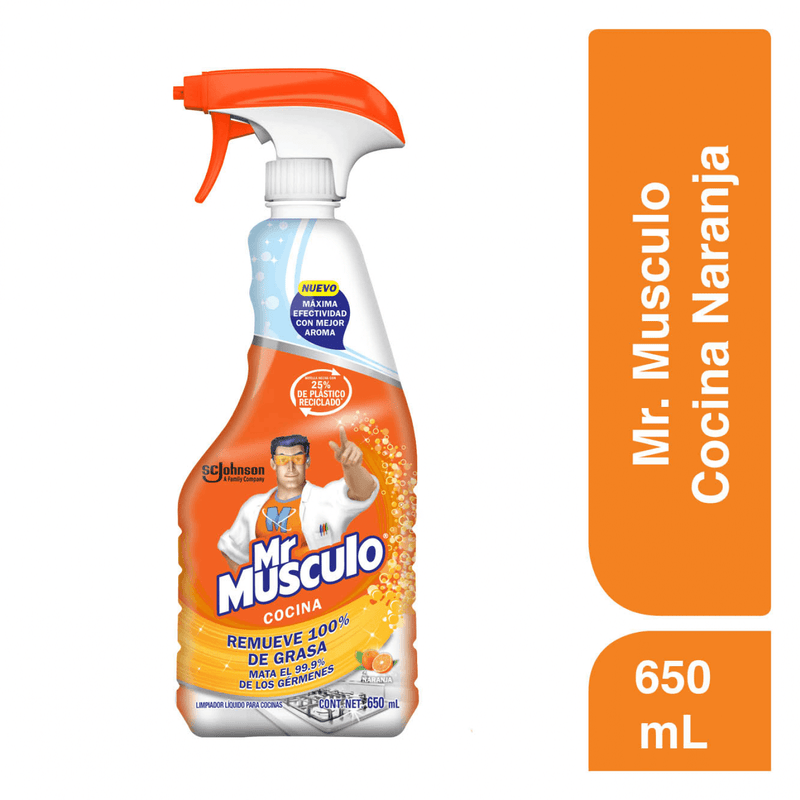 Mr Musculo Desengrasante de Cocina Naranja 650ml