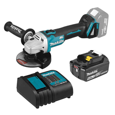 Mini Esmeriladora Inalámbrica Angular DGA456STX2 41/2" 8,500rpm c/Batería y Cargador 5.A.h 18V Makita