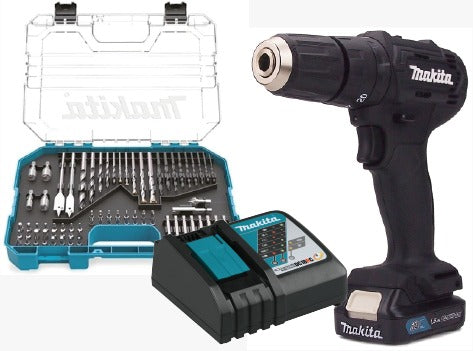 Roto Atornillador Inalámbrico HP333DYX3B + Juego de brocas y puntas (75piezas) E-06943 Makita