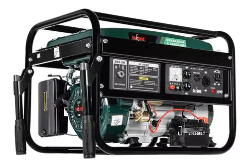 Generador Eléctrico a Gasolina Con Ruedas Marcha y Batería OAKG3000 3000w 6.5hp 3,600 rpm 11Lts Oakland