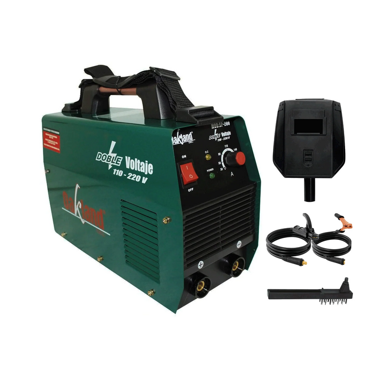 Kit Soldadora Inversor Portátil OAKSP-200 200amp 110-220v + Careta True Color TC40 Oakland