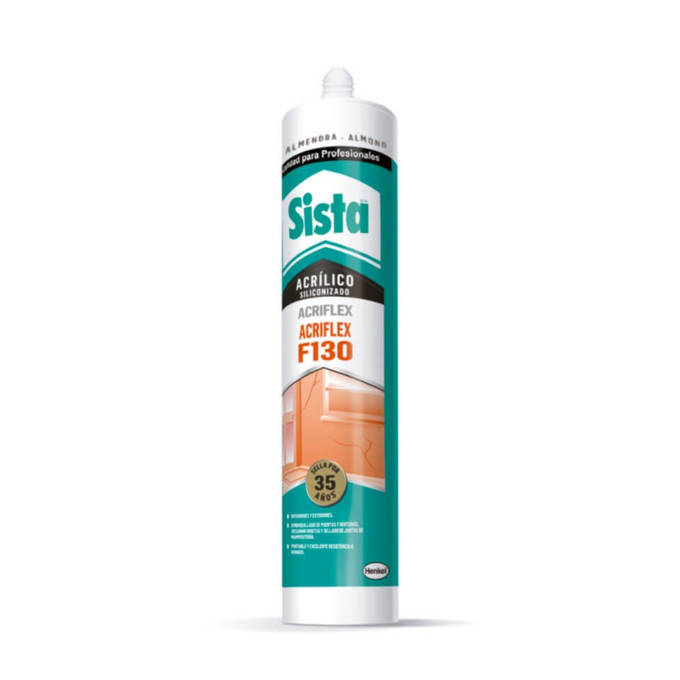 SISTA F130 ACRIFLEX sellador de acrílico Cartucho 300ml (Blanco)