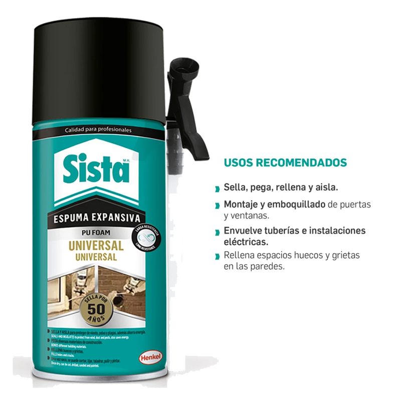 Sista Espuma Expansiva de Poliuretano 300ml