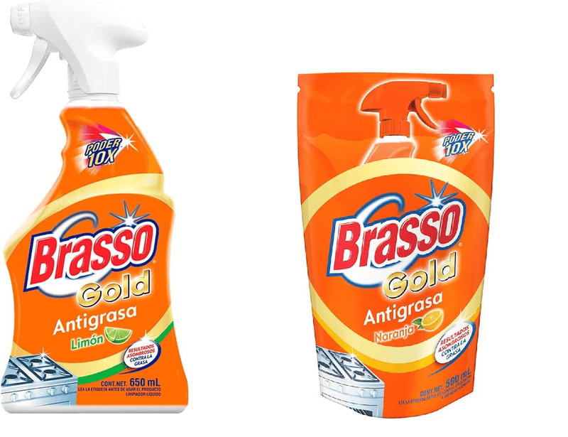 Brasso Antigrasa 650ml + Repuesto 500ml