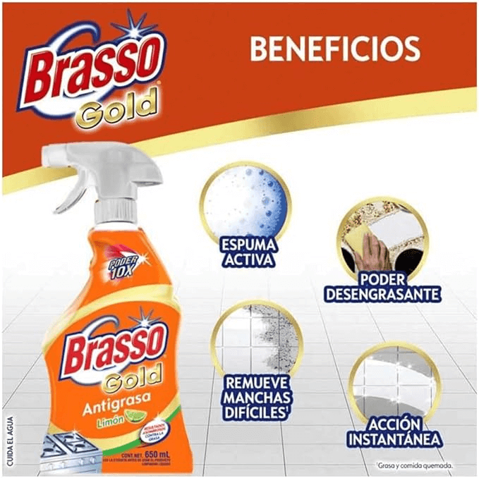 Brasso Antigrasa 650ml + Repuesto 500ml