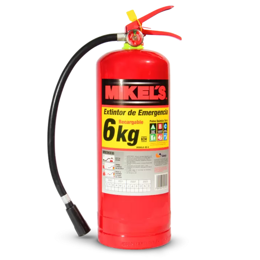 Extintor de emergencia recargable 6 kg