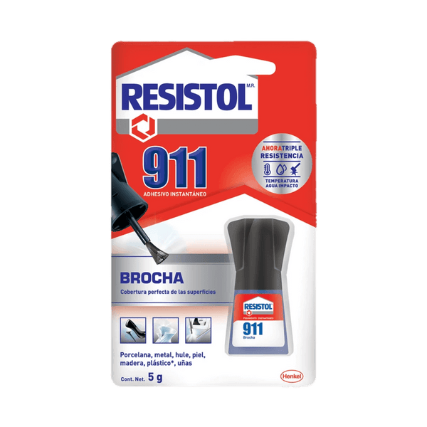 Resistol 911 Brocha Pegamento Instantáneo 5gr