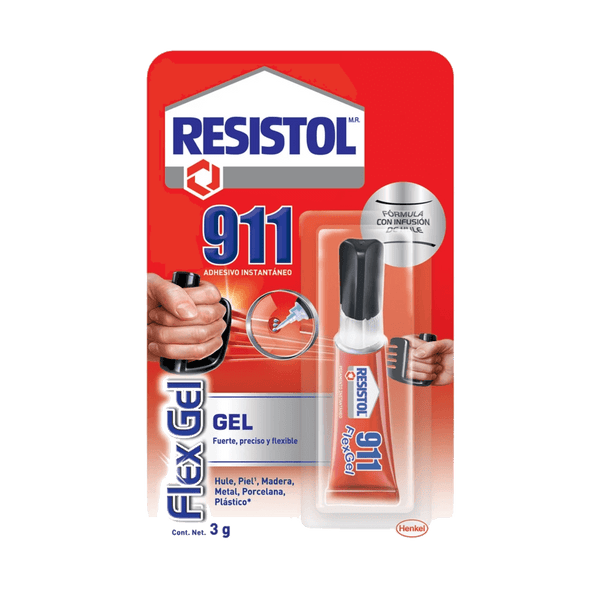 Resistol 911 Flex Gel Pegamento Instantáneo 3gr