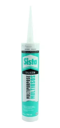 Sista Silicon Multiusos Cartucho 280ml (Negro)