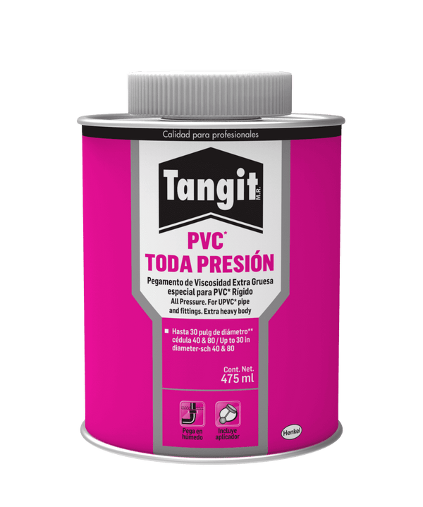 Tangit PVC Toda Presión Pegamento Adhesivo para Tuberías 475ml